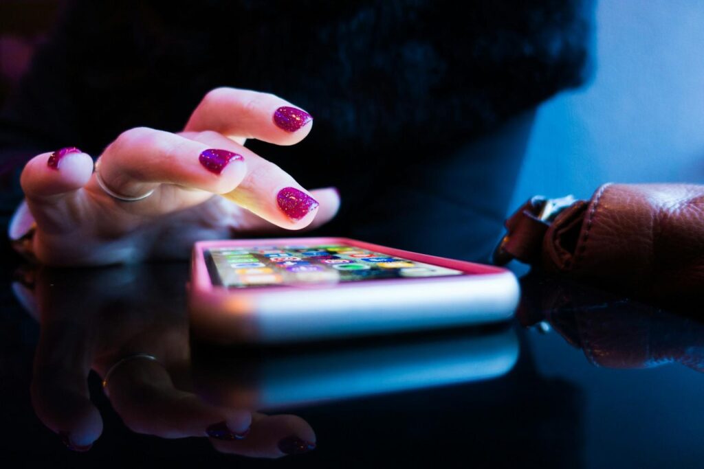 using mobile